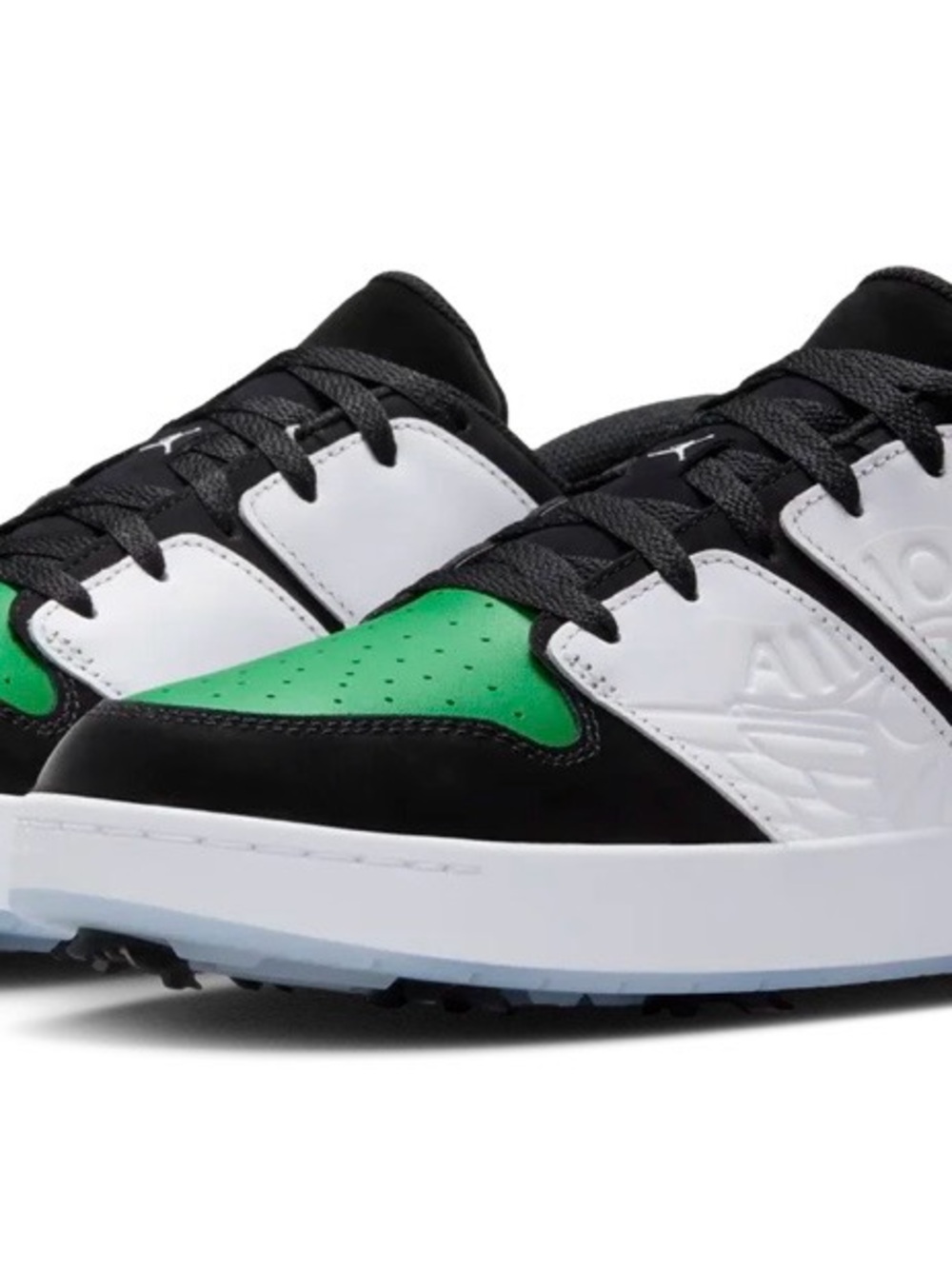 Jordan Men’s Low-Top Golf Shoes in Black, White & Green